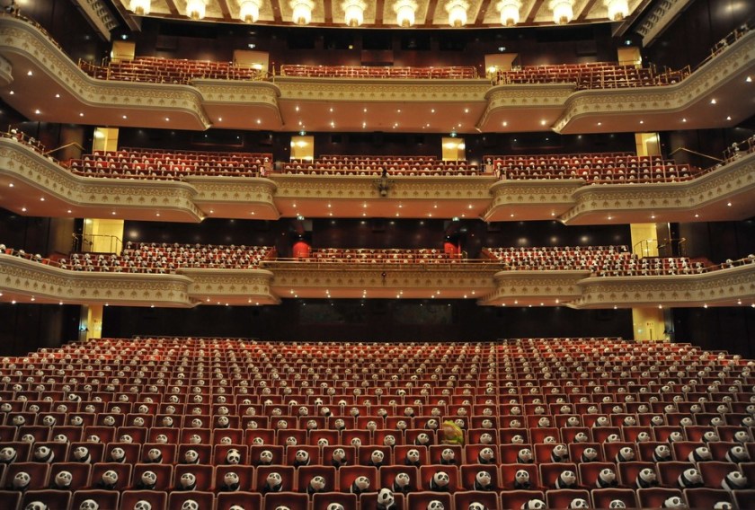 Pandas at Taipei's National Theater 