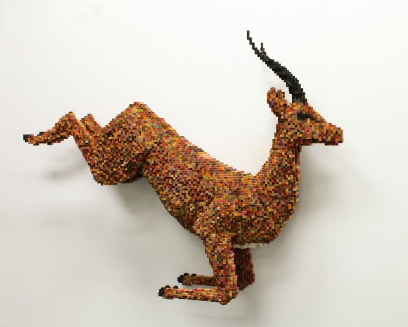 Shawn Smith, Pronking Impala, Mixed Media, 2015