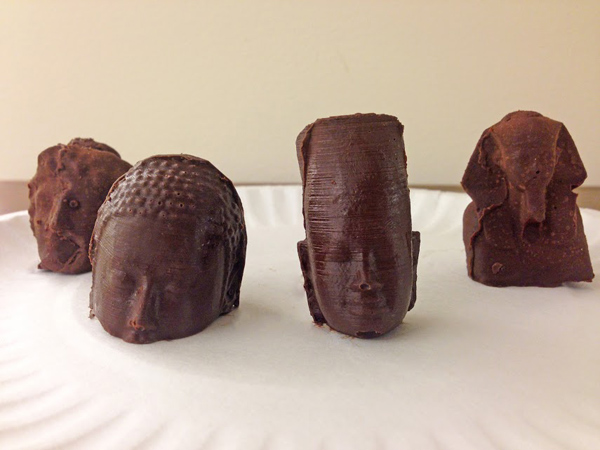 Molded chocolate castings by Jimmy Tang and Yuanjin Zhao 